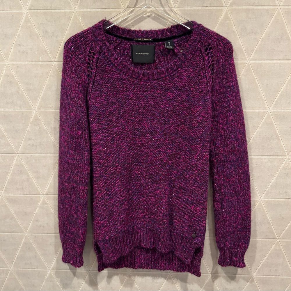 Scotch and Soda Maison Scotch Multicolor Mohair Wool Blend Sweater purple 1 US S